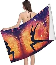 VPPUR Gymnastics Game Print Camping Bath Towel 52 x 32 in Soft Highly Absorbent Quick Dry Towels for Bathroom
