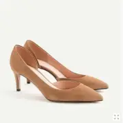 NWT JcrewLucie suede pumps Item J8205~Size: 5 MEDIUM~Color: ASHEN BROWN