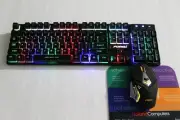 FOREV Desktop FV-380 Keyboard & Mouse Rainbow Backlight Free Shipping US Seller