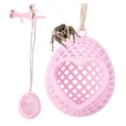 Pink Jumping Spider Hide, Jumping Spider Accessories, Natural Crevice Color-S2