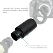 1.25inch T-Adapter Sleeve Extended M42 Thread for Telescope Photography Black