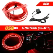 Car Atmosphere Interior Wire Auto Strip Light Decor LED Neon Lamp Super Bright A (for: Kia)