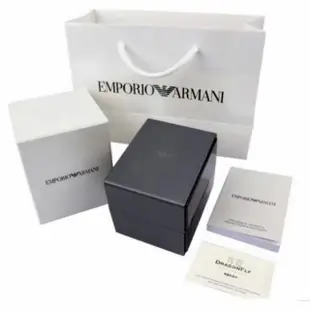 【EMPORIO ARMANI 亞曼尼】官方授權E1 男 亞曼尼紳士手錶-灰x銀 錶徑43mm-贈高檔6入收藏盒(AR11179)