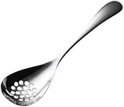 Yamazaki Metal Industries Serving Cutlery, Stainless Steel, Total Length 8.7 inches (22.1 cm), Home Festa, Perforated Serving Spoon, Made in Japan