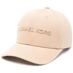 MICHAEL KORS LOGO RECYCLED TWILL CAP BEIGE MENS