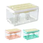 Soapbar Case Soapbar Drainer Dishe Holder Transparent Soapbar Storage With Brush