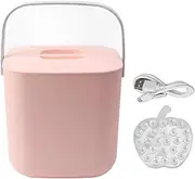 Portable Countertop Dishwasher, Deep Cleaning Mini Dishwasher 18W 8.5V 2A 2000mah Automatic Shut Off Dishwasher for Dishware Fruit Vegetable for Apartments Dorms RVs (Pink)