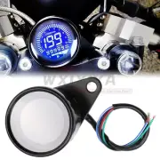 Universal 12V Motor Digital Speedometer Tachometer Odometer Fuel Meter Gauge LCD