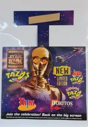 Star Wars Tazos - Store Dangler Display - RARE - 1996 - AUSTRALIA