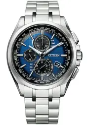 Citizen Atessa Chronograph World Time Model AT8040-57L Men's Solar Radio Blue