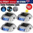 1-10x Solar Driveway Lights, Deck Lights Solar Dock 6LED, Safety Light Pathway