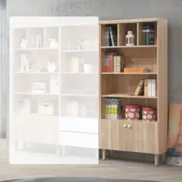 在飛比找momo購物網優惠-【MUNA 家居】瑪莉歐2.7尺書櫃(書櫃 置物櫃 櫥櫃 收