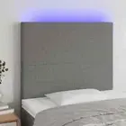 vidaXL LED Headboard Dark Grey 80 cm Fabric BMG