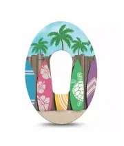 ExpressionMed Dexcom G6 Surfs Up Patch 4 Pack