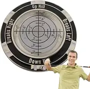 Compact Golf sllope Reader - duall-Sided Round Putting Level | Lightweight Precision Bubble Marker High-Accuracy Aid | essentiial Training Accessory for Improving Performance