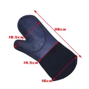 Catzon 4-Piece Set Silicone Oven Mitts and Pot Mats Heavy Duty Cooking Gloves Mats Advanced Heat Resistance-LightGray