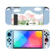 Rabbit & Star Pattern TPU Case Compatible with Nintendo Switch Portable Storage