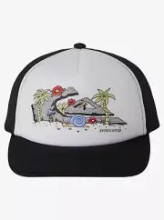QUIKSILVER SLAB BRUISER WHITE boy UNISEX CAP HAT NEW SURF LOGO Adjust Free Post