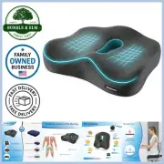 Memory Foam Seat Cushion Orthopedic Back Pain Relief Tailbone Sciatica
