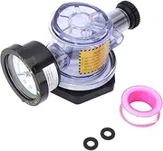 High Manual Air Relief Valve Replacement for Pentair 273564 with Pressure Gauge, 60mm Male Thread, ABS Material, Sturdy for Pool and Spa Sand Filter