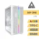 MONTECH(君主) SKY ONE LITE WHITE 內含12cm風扇*3/面板ARGB燈條/TYPE-C/鋼化玻璃 電腦機殼(白)