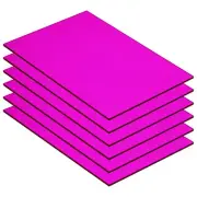 PMMA Acrylic Sheets Colored Transparent 7 x 5Inch Purple 6 Pcs