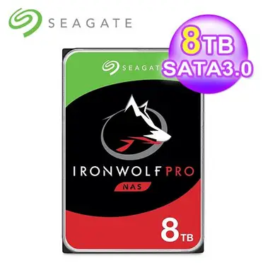 Seagate【IronWolf】 8TB 3.5吋NAS硬碟 (ST8000VN004)