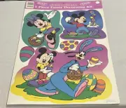 Vintage Eureka Mickey And Friends 7 Piece Easter Window Kit New