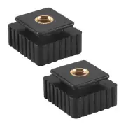 2Pcs Flash Hot Shoe Mount Adapter To 1/4 Inch Thread For Studio Light Stand2321