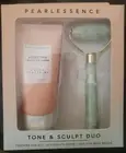 Pearlessence Tone & Sculpt Duo Cellulite Creme 5 oz. And Jade Body Roller Set