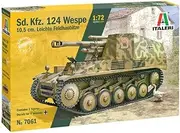 Italeri 1:72 Scale SD.KFZ.124 WESPE Leichte Feldhaubitze Plastic Tank Model Kit