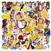 Beauty And The Beast Themed Set of 50 Assorted Stickers Decal Set