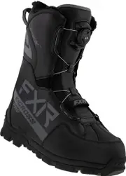 FXR X-Cross Pro BOA Snowmobile Boots, black-grey, Size 45 for Men Black Grey
