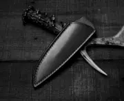 knife blade sheath cover scabbard dagger sword bag cow leather customize Z1026