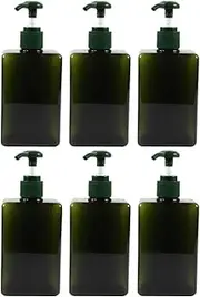 Zerodeko 2sets 3pcs Pressure Lotion Dispenser Bottles Refillable Liquid Soap Shampoo Containers for Home Travel Lightweight Leak Design Operation 3pcs*2