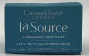 Crabtree & Evelyn La Source Effervescent Bath Tablets 5 Tablets Sealed With Box