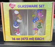 Care Bears 16oz Glassware Set - Cheer, Grumpy, Good Luck, Funshine, Love-A-Lot