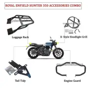 Fit For Royal Enfield Hunter 350 Luggage Rack, Grill, Tail Tidy, Engine Guard (for: Royal Enfield)