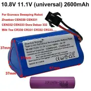 10.8V 11.1V 2600mAh Rechargeable Battery For Ecovacs Robot Vacuum CEN330 CEN331