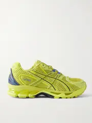 [Asics] Asics - Gel-nimbus 10.1 Metallic Rubber-trimmed Mesh Sneakers - Bright yellow - UK 7 UK 7 Yellow