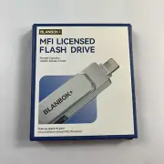 Blanbok + MFI Licensed Flash Drive iPhone / iPad / Android Apple Windows 128 GB