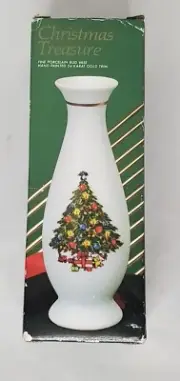 1990 Jamestown CHRISTMAS TREASURE Vase 1161697 in orignal box