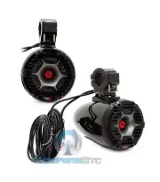 Cerwin-Vega SPMT65SB 6.5" 200W Max / 100W RMS 3-Way Marine Tower Speaker Matt...