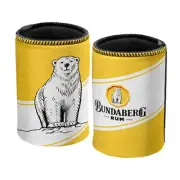 BUNDABERG RUM YELLOW BEAR CAN COOLER STUBBY HOLDER