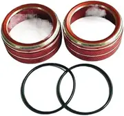 JIUYIN Knob Ring Cover,Fit For Volkswagen, Fit For Tiguan, Mk2 Atlas T-roc Ateca Tarraco T6 BULLI JETTA MK7 2017-19 Car Audio Volume Control Switch Dashboard Knob Ring(Red)