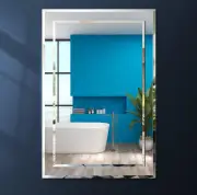 New 22" x 32" FRALIMK Mirror on Mirror Frameless Rectangular Wall Mirror