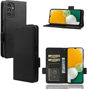Compatible with Samsung Galaxy A14 4G Wallet Case,PU Leather Folio Flip Case Compatible with Samsung Galaxy A14 5G Cell Phone Leather Case Black