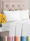 Cal King Size 4 Piece Sheet Set - Comfy California King, 01 - White
