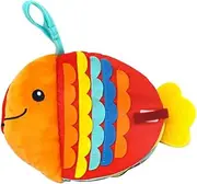 ULDIGI 1Pc Premium Cognitive Cloth Book Washable Soothing for Early Education Safe for Intelligence Development Fish Design