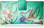 Anna by Anuschka Women’s Original Leather Hand-Painted Organizer Wallet On a String